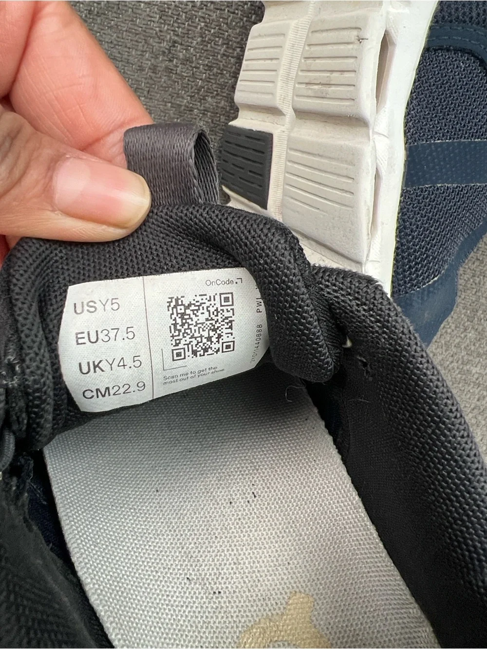 On Running Kids Navy Blue Athletic Sneakers